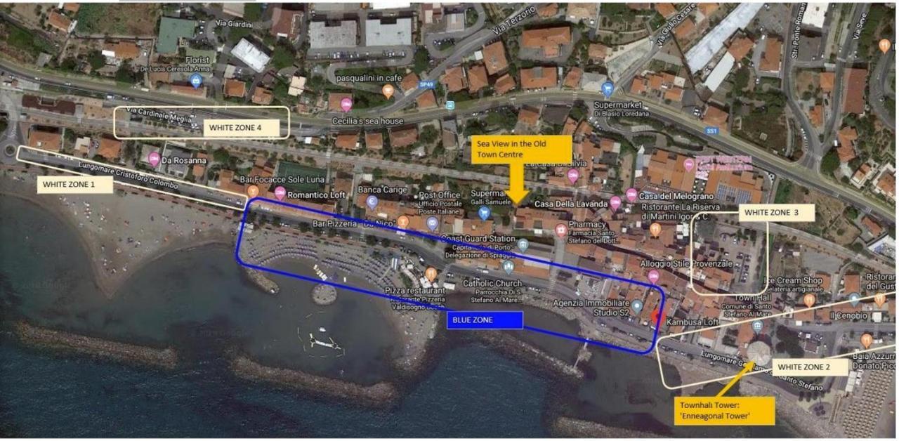 Ferienwohnung Sea View, In The Old Town Santo Stefano Al Mare Exterior foto